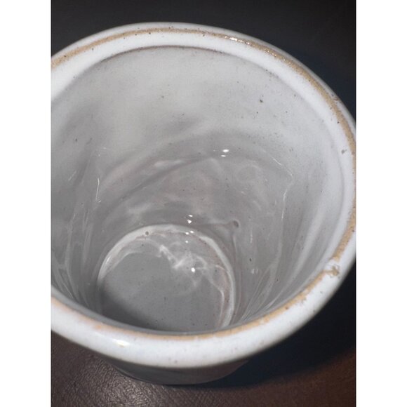 Set Of 2 Ceramic Mugs With Wrapped Handles Rustic Design Hand Wash Only - Picture 3 of 7